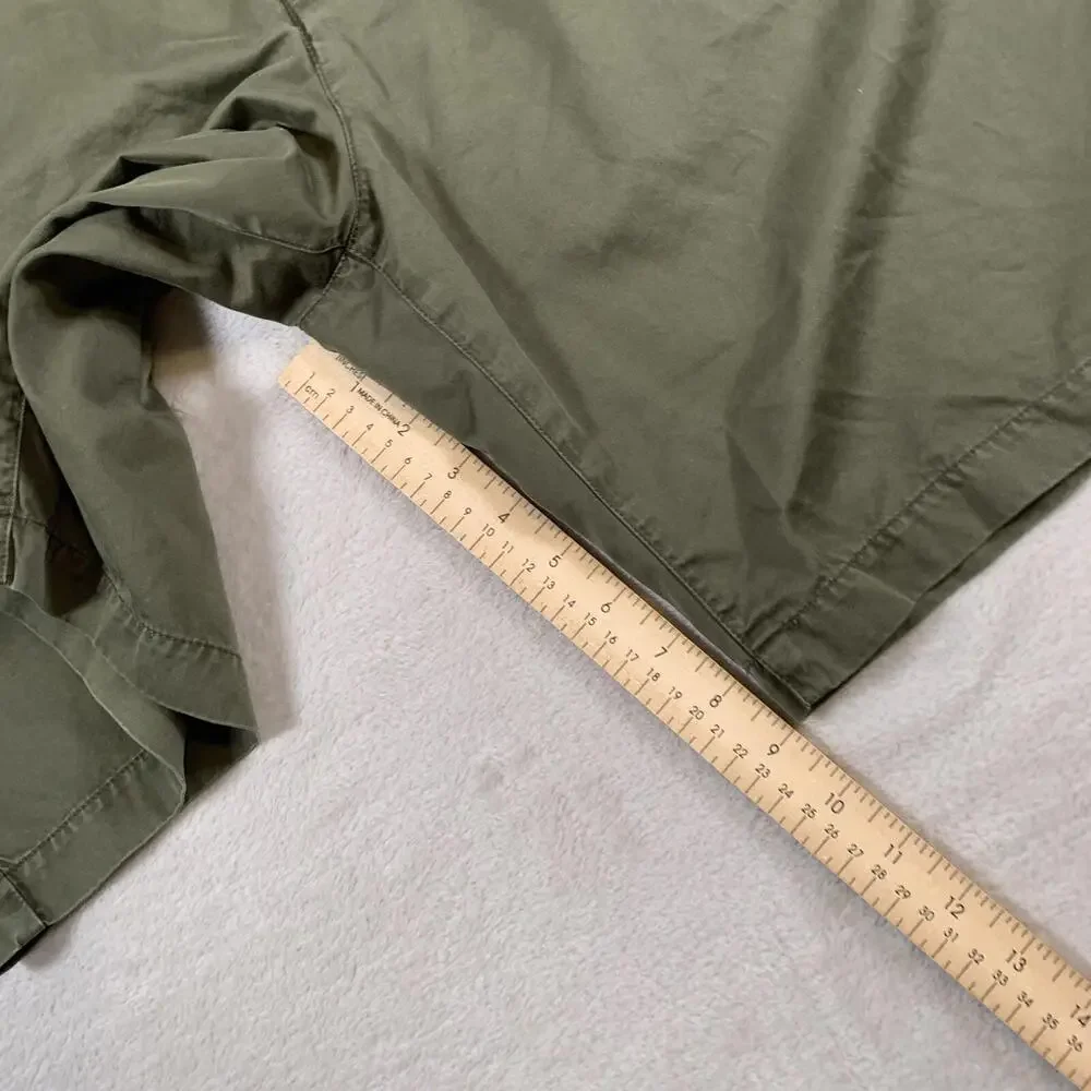 Robert Graham Shorts Mens 38 Olive Green Twill Mid Rise 9